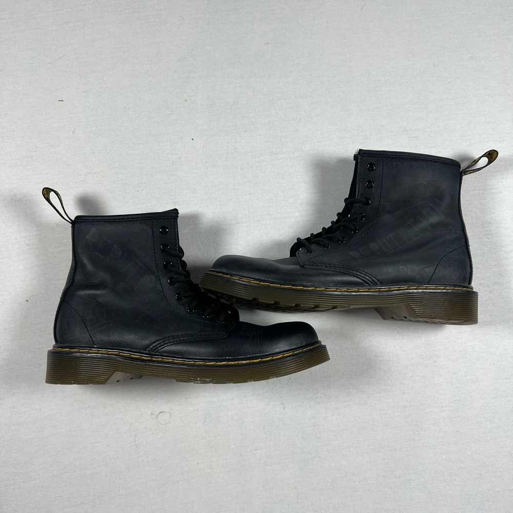 Dr Martens 1460 Black Leather Combat Boots Kids Size 4 Women Size 5.5